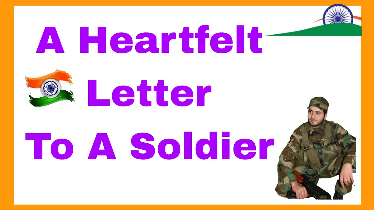 Heart Touching Letter to a Soldier in English | Short Patriotic Letter for Indian Army