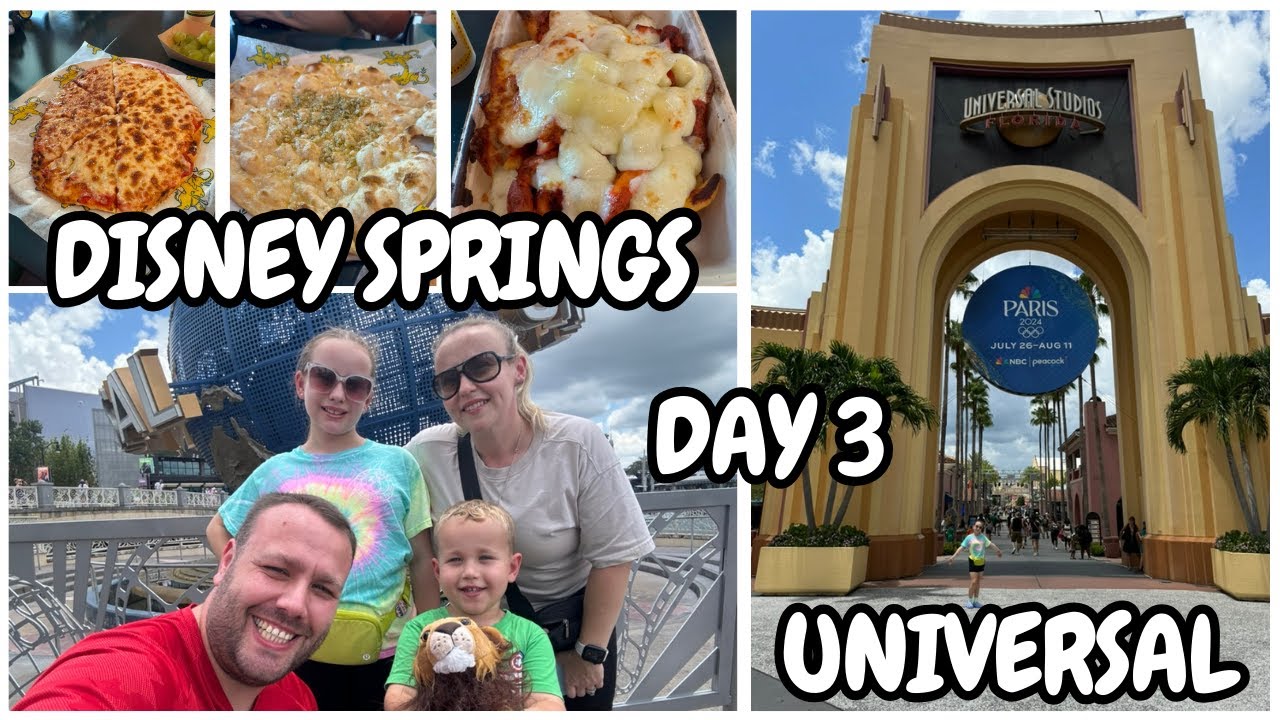 Orlando Day 3 | Hertz Car Replacement | Disney Springs | Universal Studios