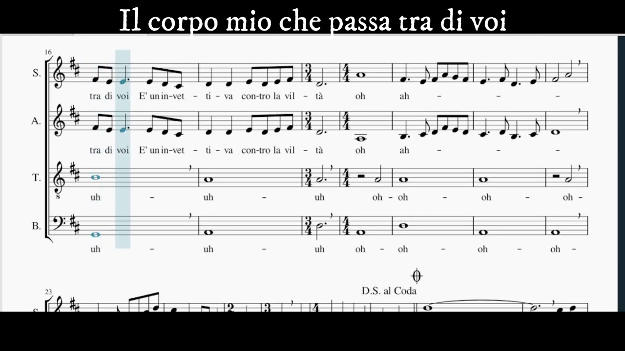 La Califfa (SATB) E. Morricone. Arr. E.P.