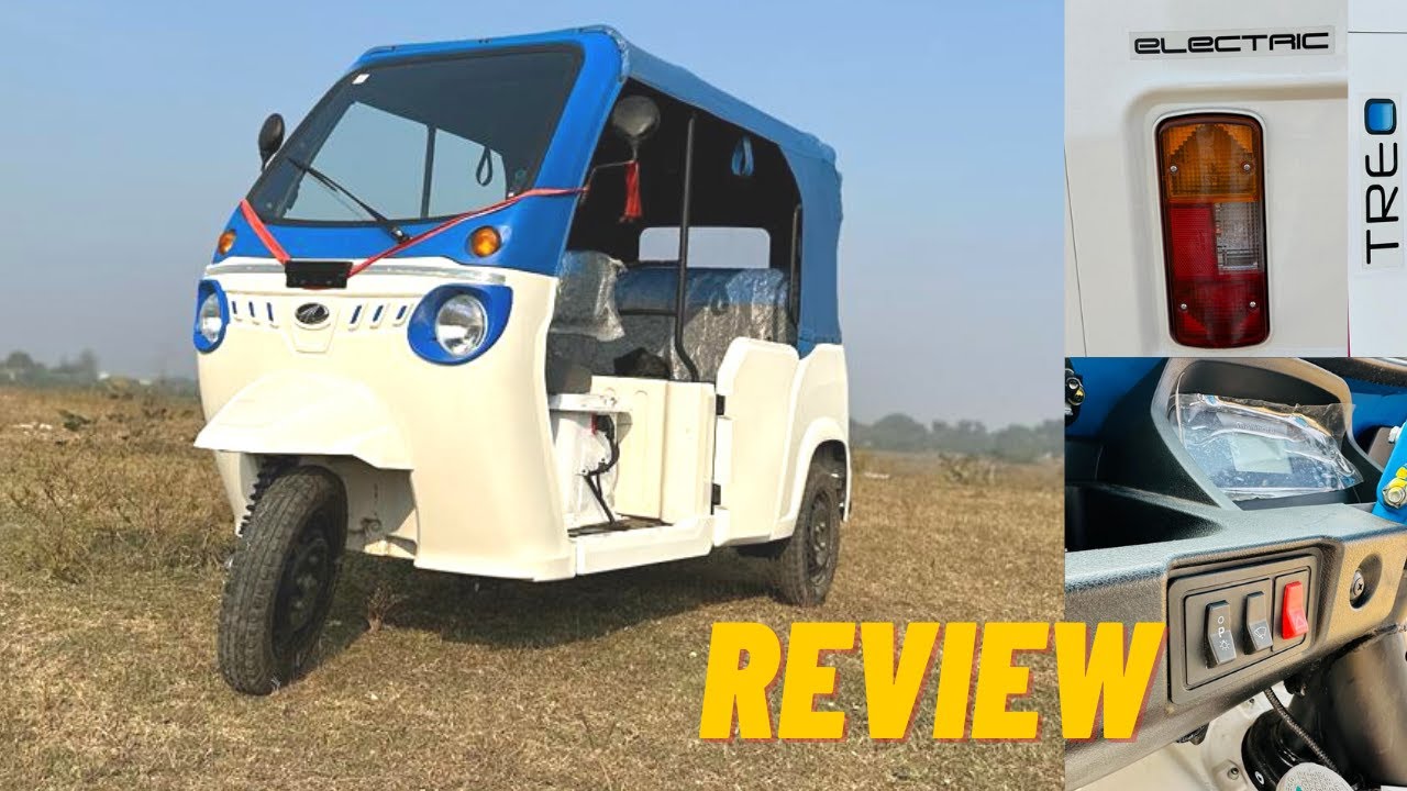 2023 New Mahindra Treo Electric Three-Wheeler Rickshaw Review | Price | Range | Drive
