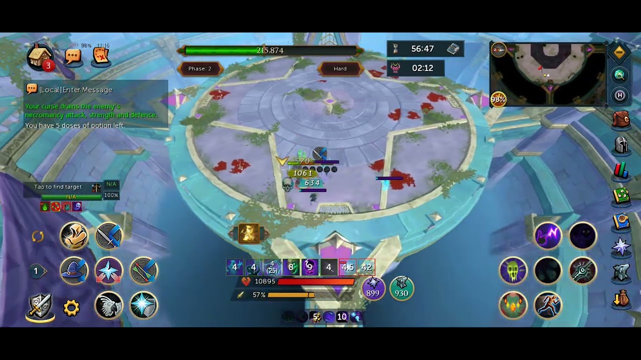 Runescape 3 Hardmode Kerapac on Mobile w/Necromancy!