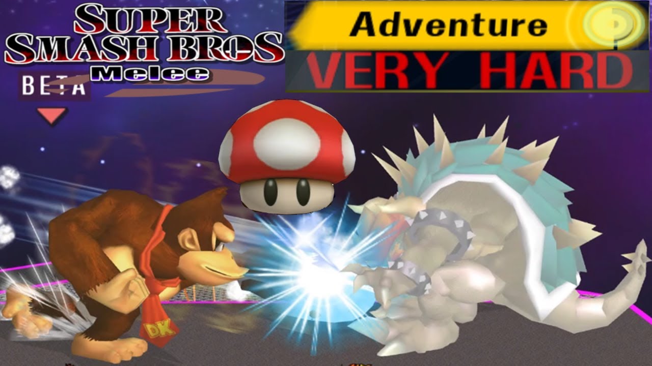 Super Smash Bros. Melee - Adventure Mode Gameplay with Giant Donkey Kong (VERY HARD)