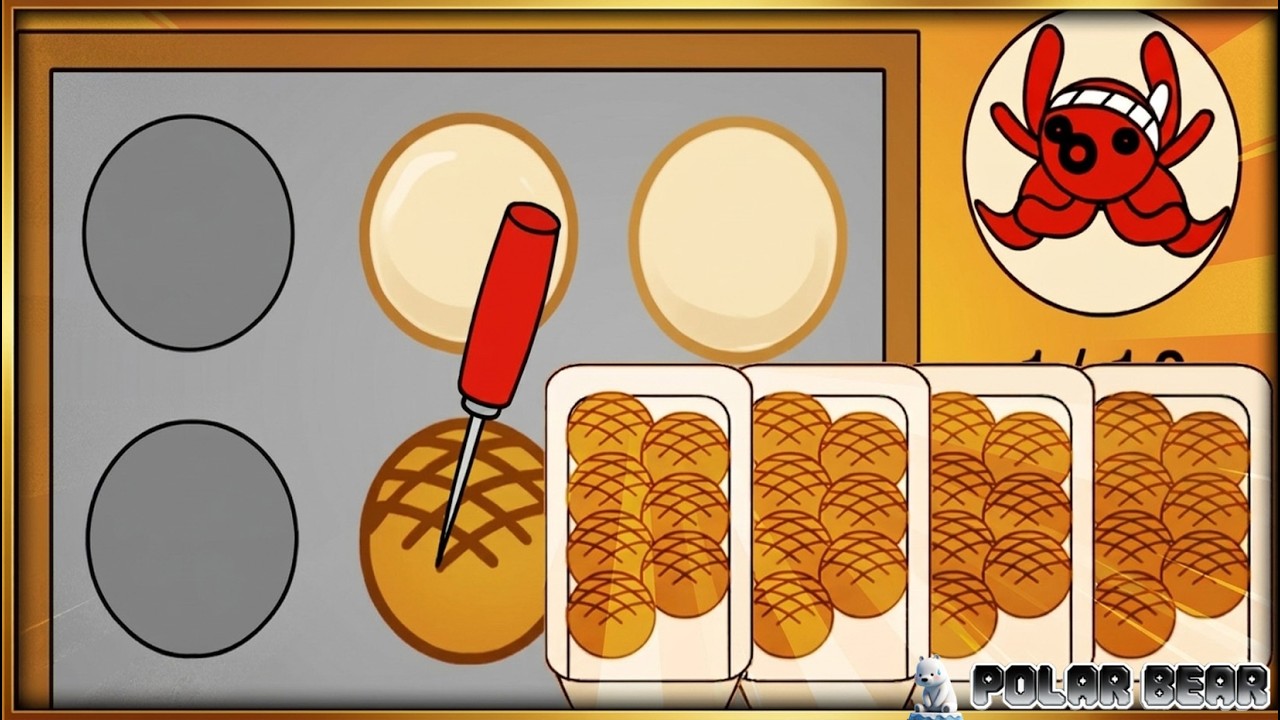 Japanese street food takoyaki (Flash Game)