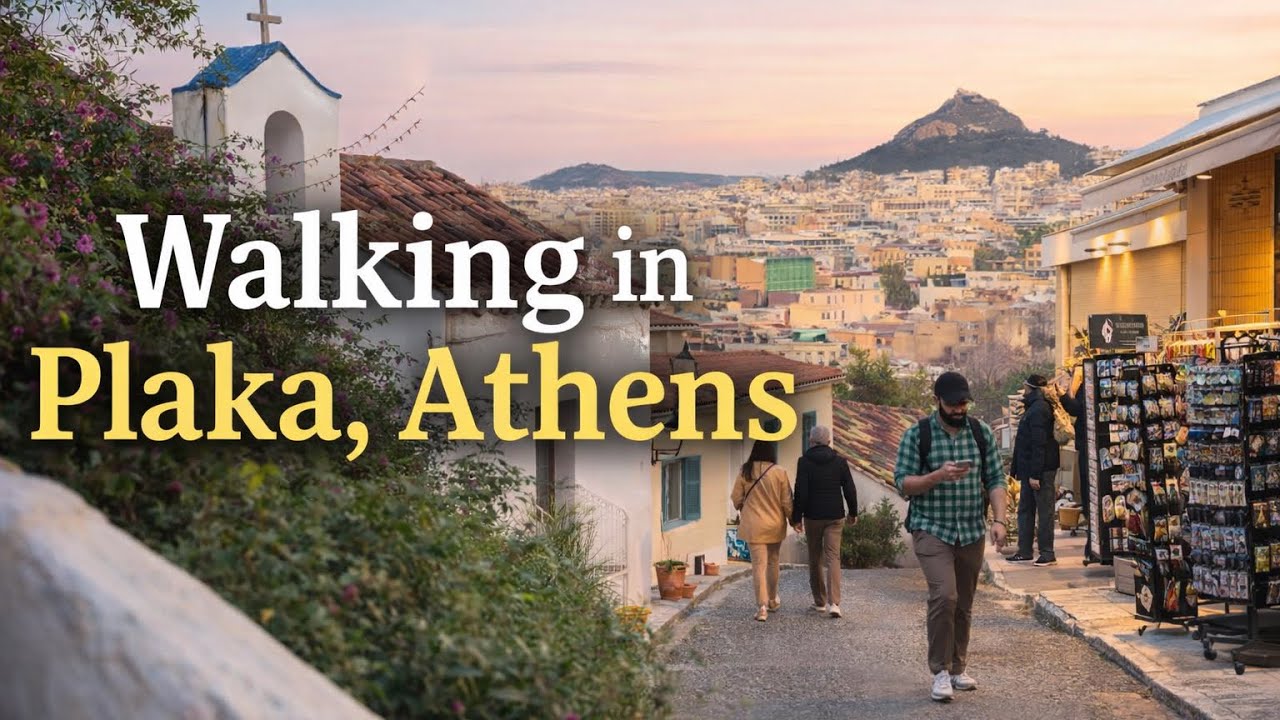 Plaka Streets at Dusk | A Quiet Walk in Athens