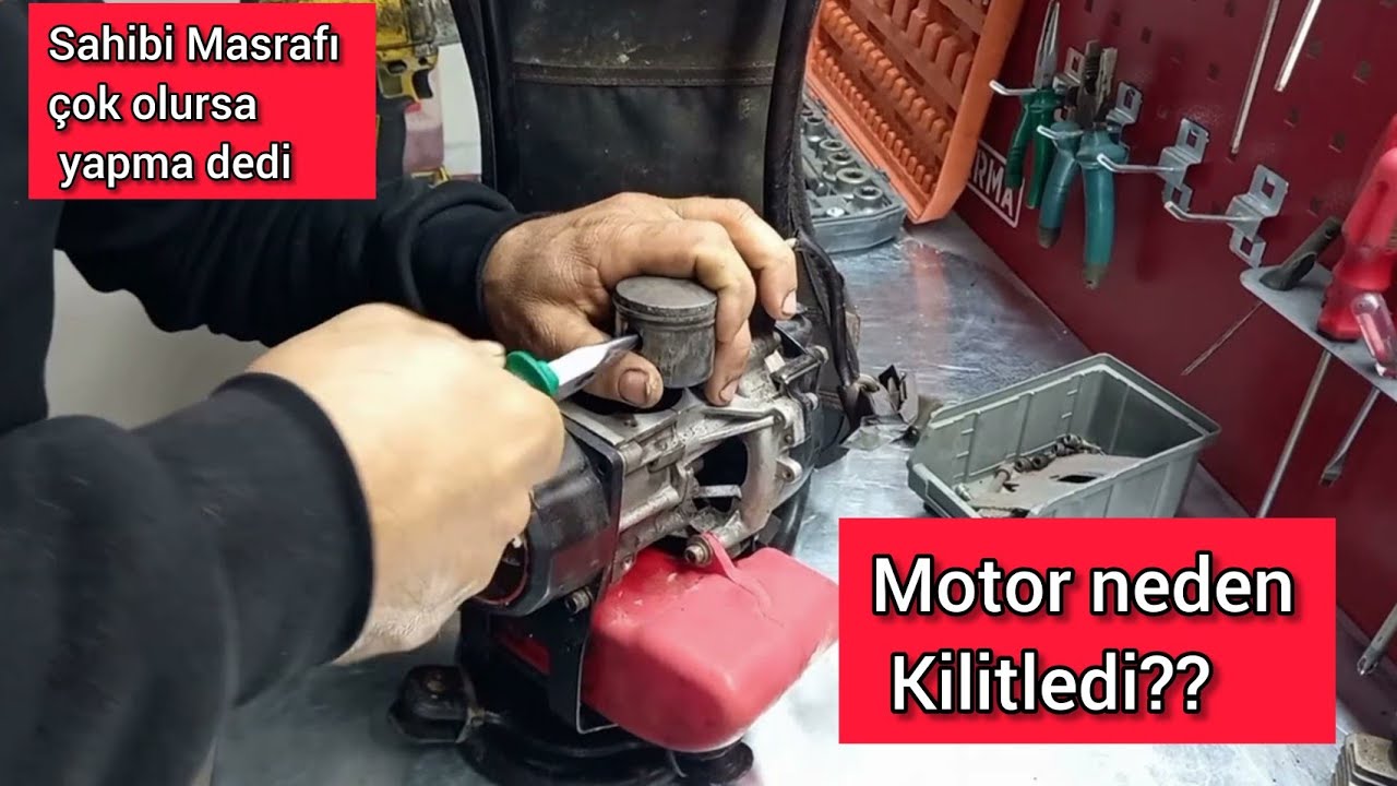 Motorlu Tırpan Motor Neden Sıkışır /Bakımsız Motor/ Piston Değişimi