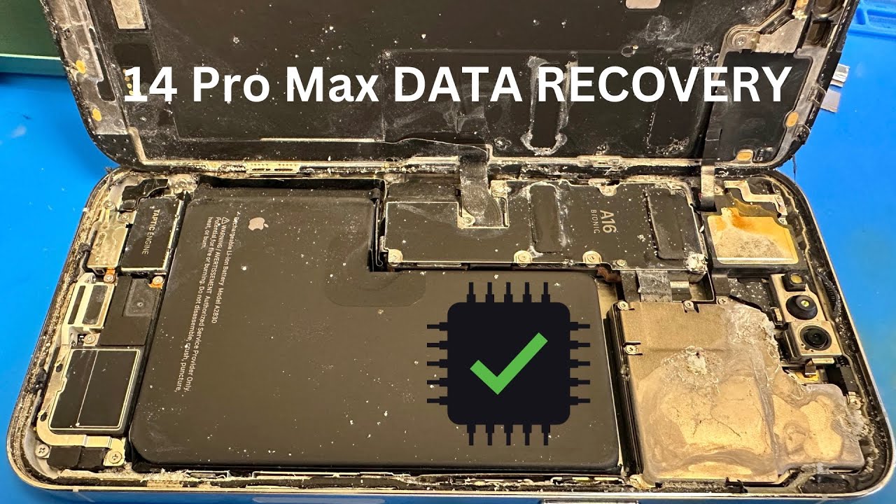 Восстановление данных Apple iPhone 14 Pro Max после воздействия соленой воды.