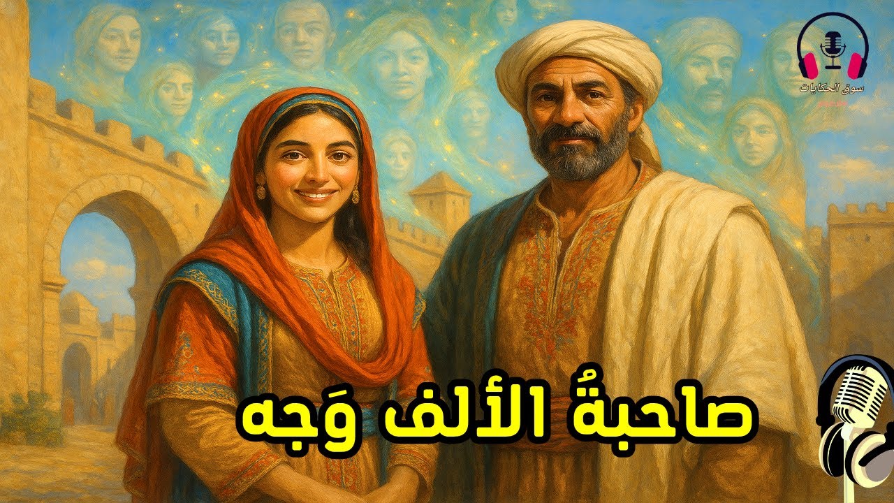 قصة صاحبة الألف وجه، من القصص المشوقة قبل النوم، ضع السماعات واستمع، سوق الحكايات والقصص