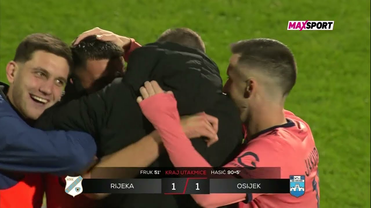 RIJEKA vs OSIJEK 1:1 (13. kolo, SuperSport HNL 24/25)