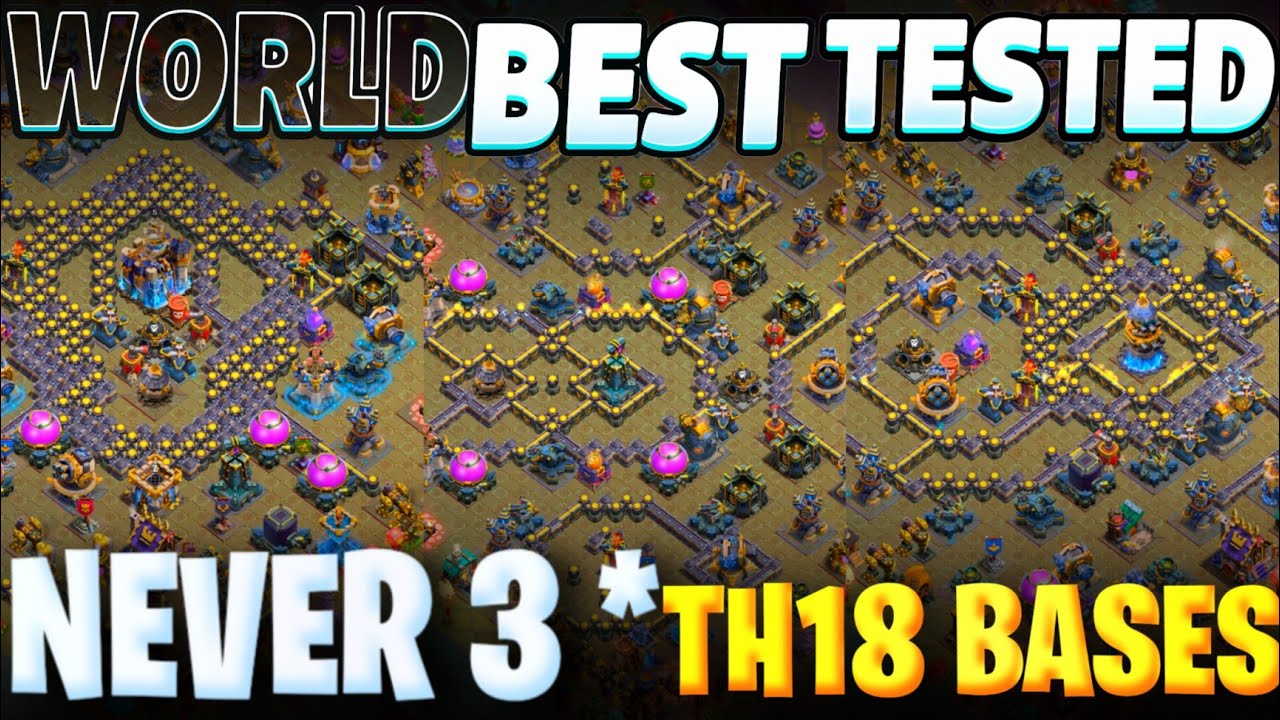 WORLD BEST TH18 WAR+ ELS BASE LINK | ONLY Unseen Th18 Push base Link Clash of clans 
