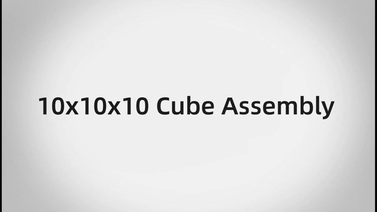 [MoYu Culture] 10x10x10 assembly
