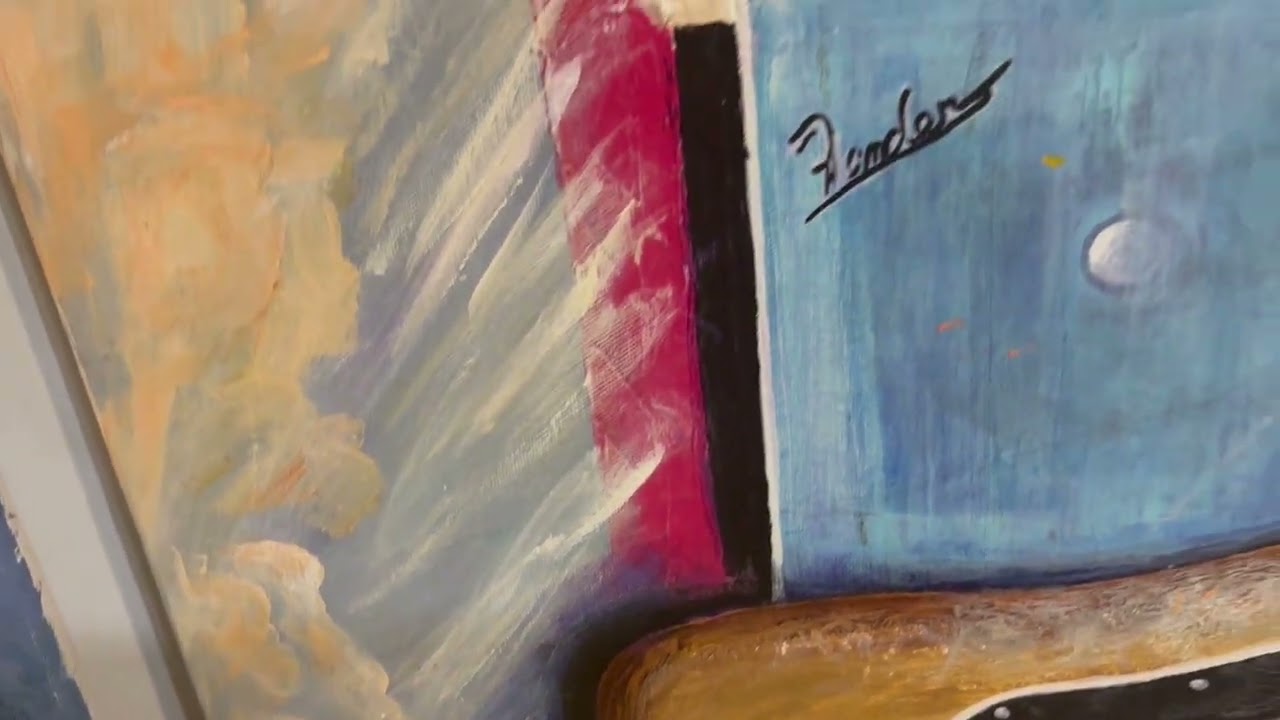 A collection of music based paintings by Dale Haessly 
