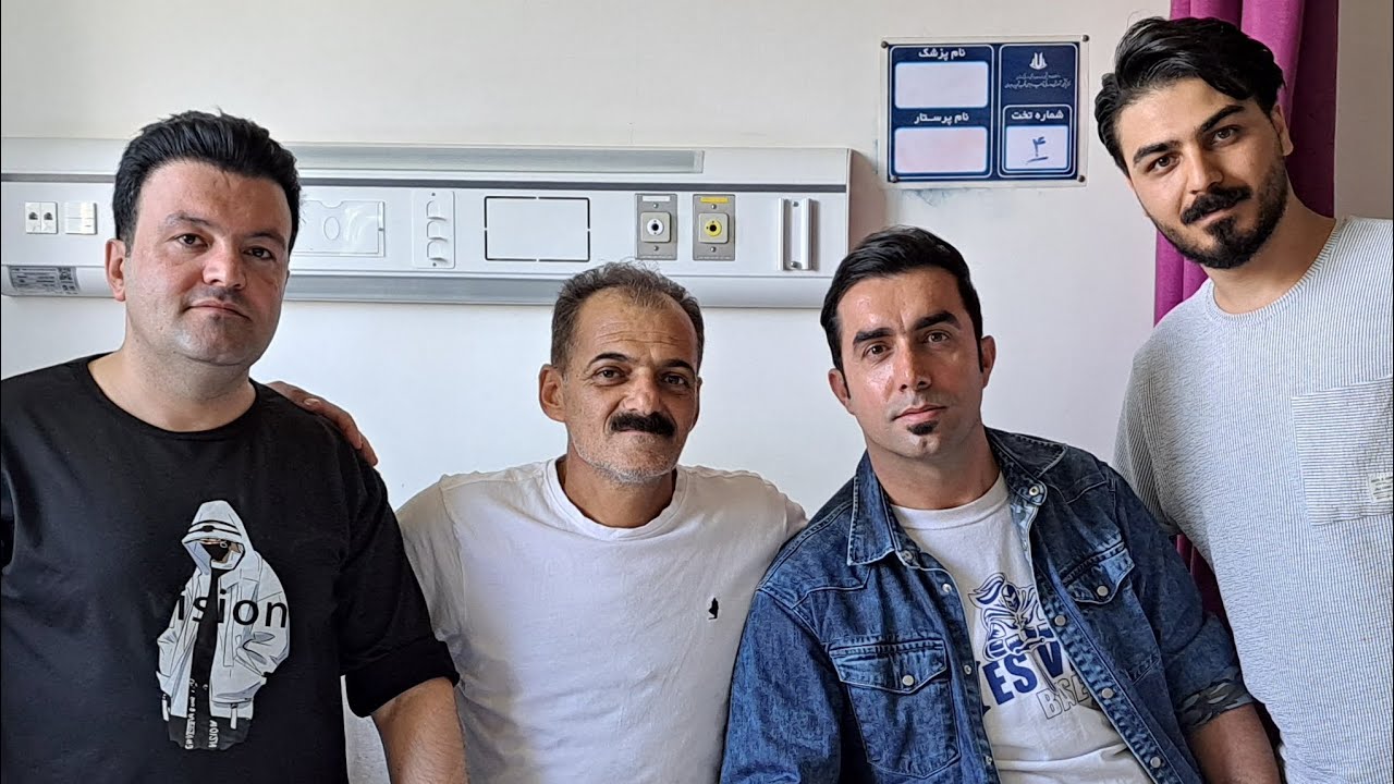 دیدار با هنرمند اسماعیل محمدی در بستر بیماری فرزاد اسدی ادریس رحمانی هیبت محمدی