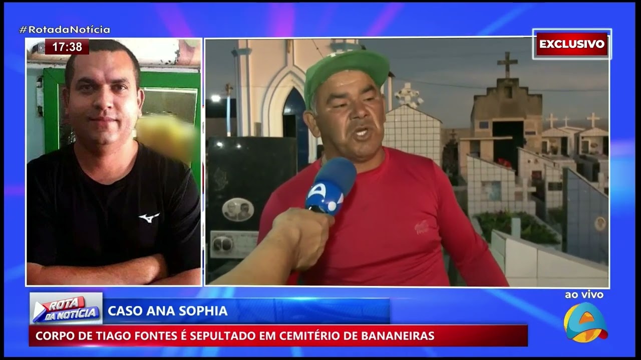 Rota da Notícia - Corpo de Tiago Fontes é sepultado em cemitério de Bananeiras