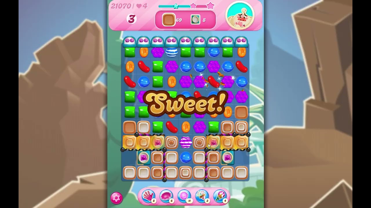 Уровень 21070 в Candy Crush Saga
