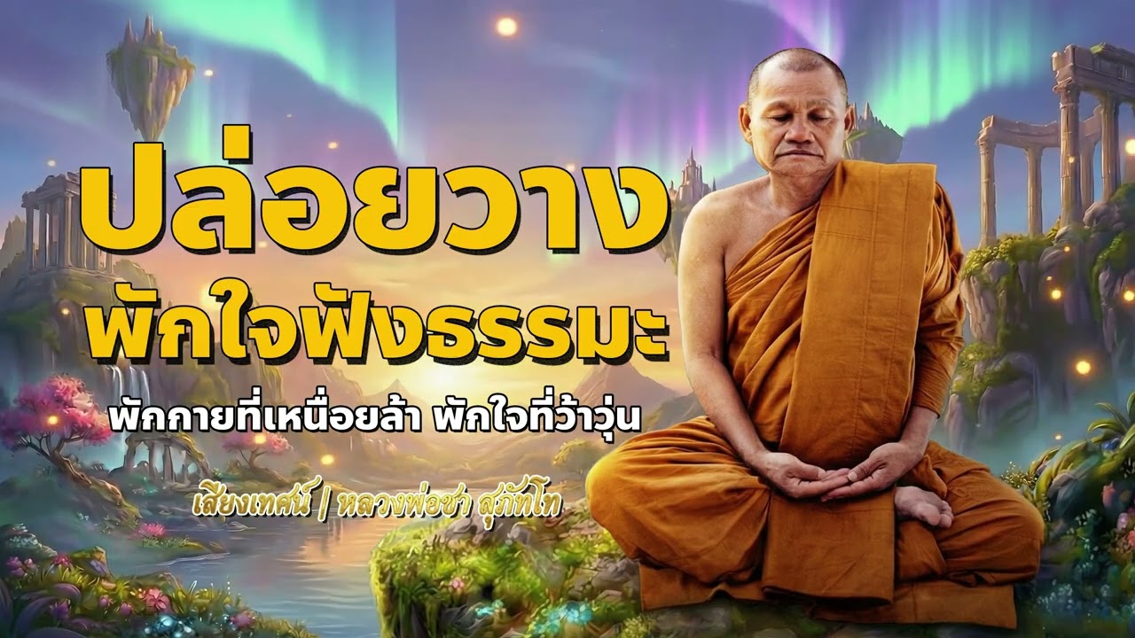 ฟังธรรมะก่อนนอน ปล่อยวาง...พักใจพักกาย | หลวงพ่อชา สุภัทโท