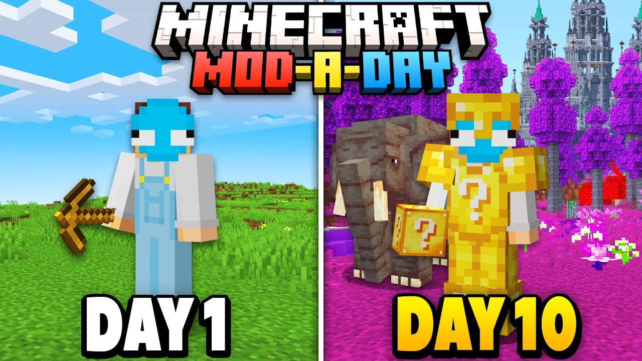 Adding a Mod Every Day for 100 Days in Minecraft...