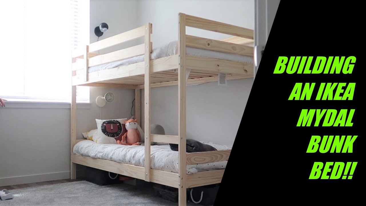 building an ikea MYDAL bunk bed (IKEA FURNITURE ASSEMBLY)