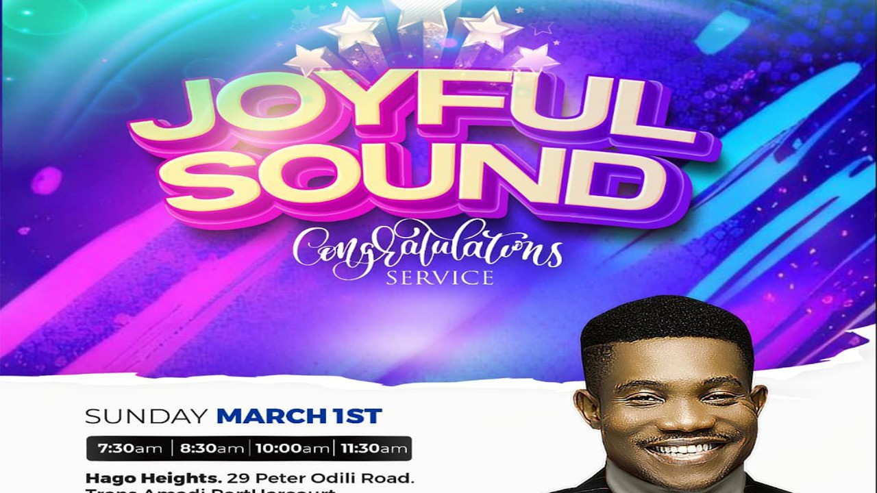 JOYFUL SOUND//CONGRATULATIONS SERVICE || SUNDAY SERVICE || 1ST MARCH 2026