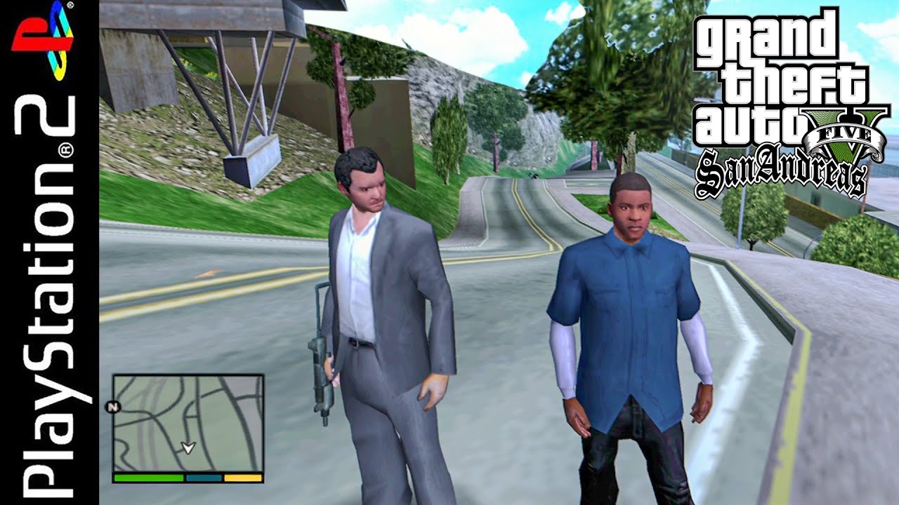 GTA 5: SAN ANDREAS - Jogando o GTA V dentro do PLAYSTATION 2 (Nova versão 2024)