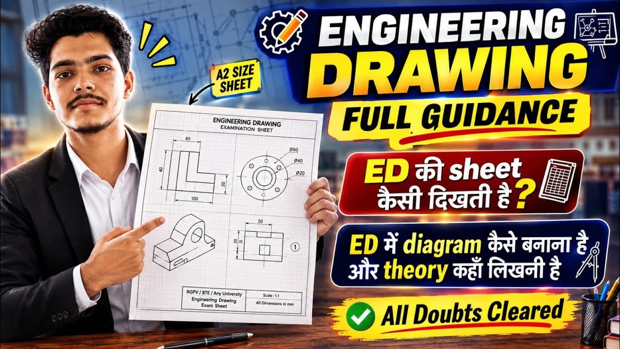 Engineering drawing important tips for exam | RGPV Examination 