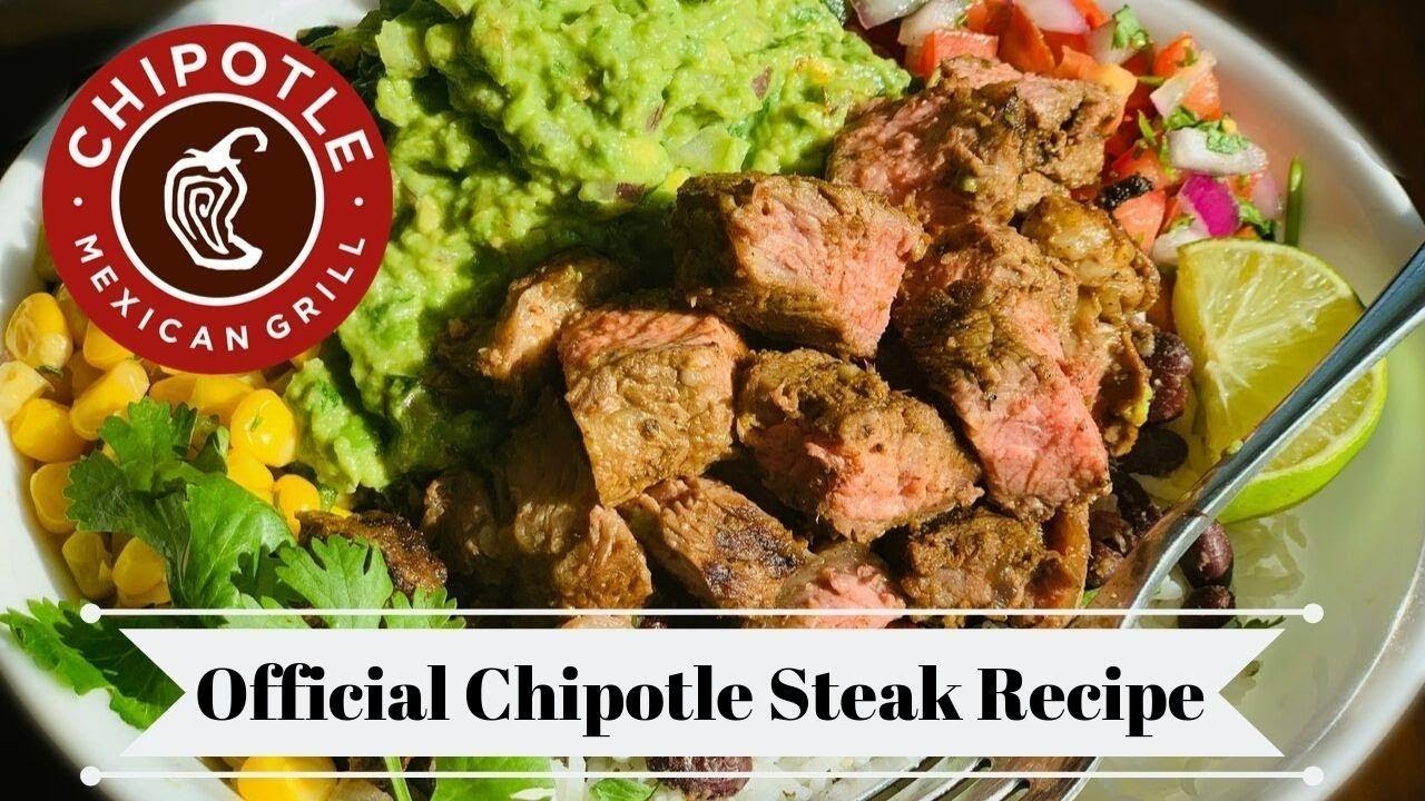 Официальный рецепт стейка от Chipotle / миска буррито с чипотле / стейк-копия чипотле