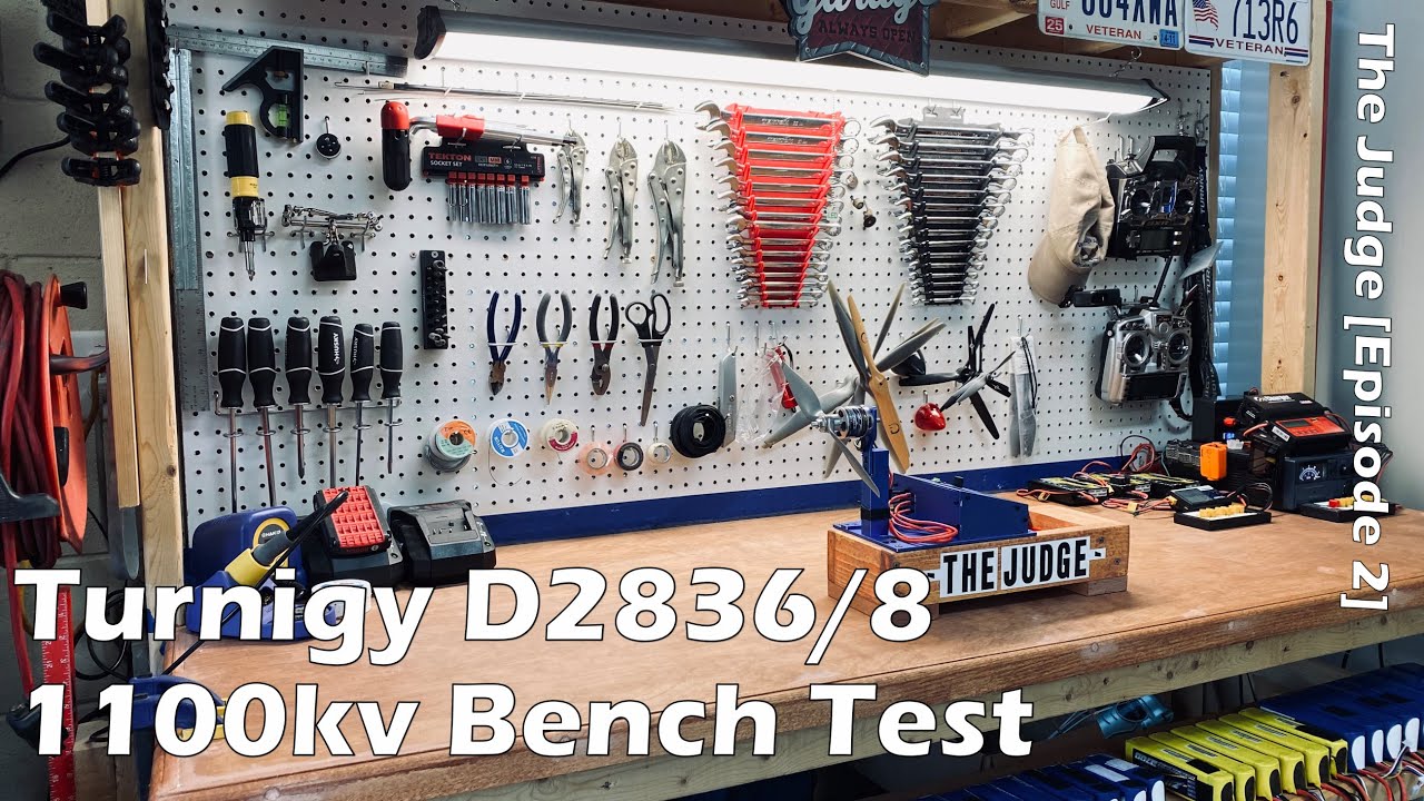 Turnigy D2836-8 1100 кВ Испытание на стенде [Судья, Эпизод 2]
