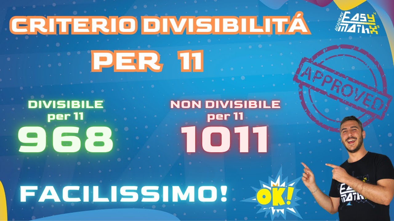 CRITERIO di DIVISIBILITÁ per 11 la GUIDA STEP-BY-STEP 👨‍🏫