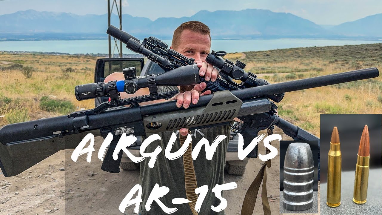 AIRGUN VS AR-15: Is The Umarex Hammer 50 Cal More Powerful Than America's Favorite Gun?!