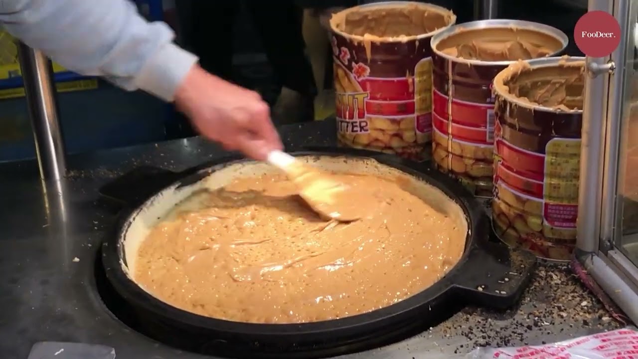 台灣街頭美食 - 麥仔煎｜Apam Balik - Taiwan Street Food｜ドラ焼き｜해물파전