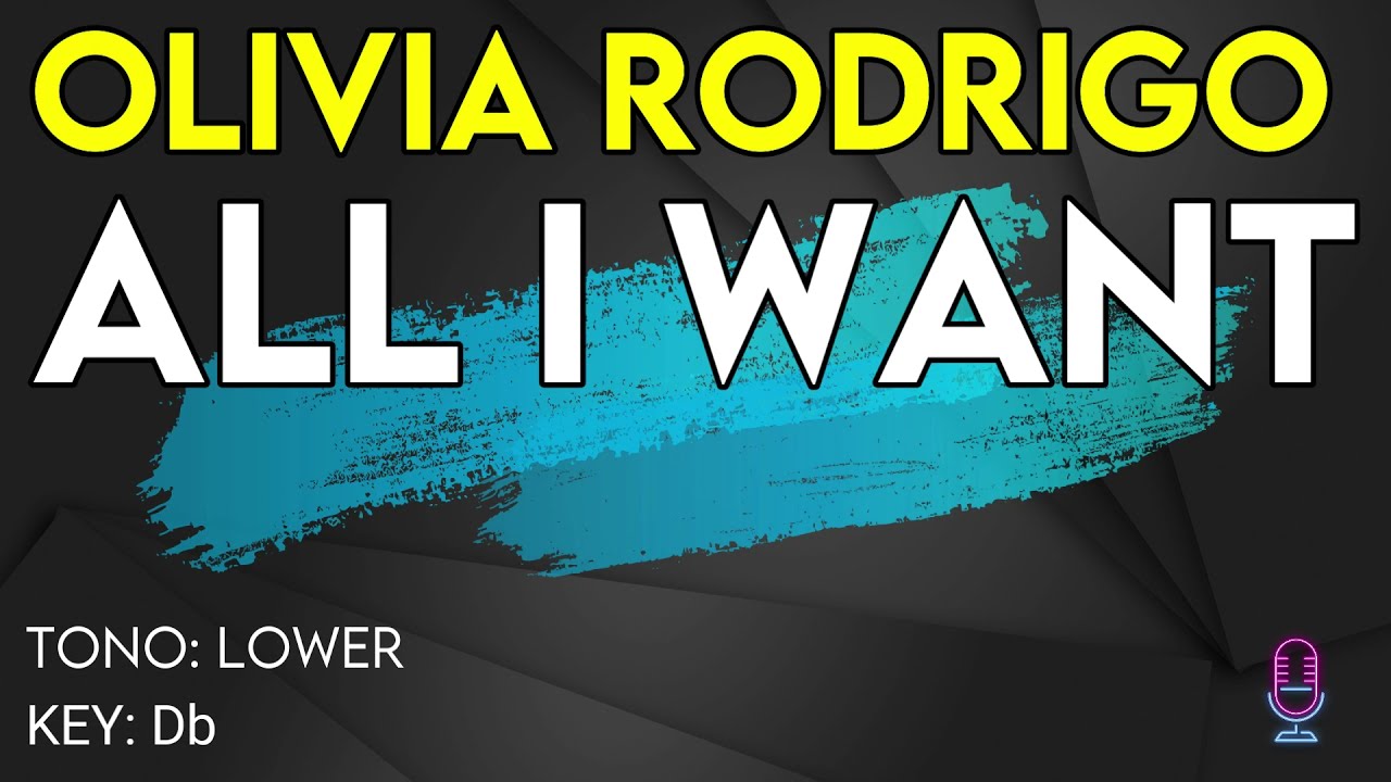 Olivia Rodrigo - All I Want - Karaoke Instrumental - Lower