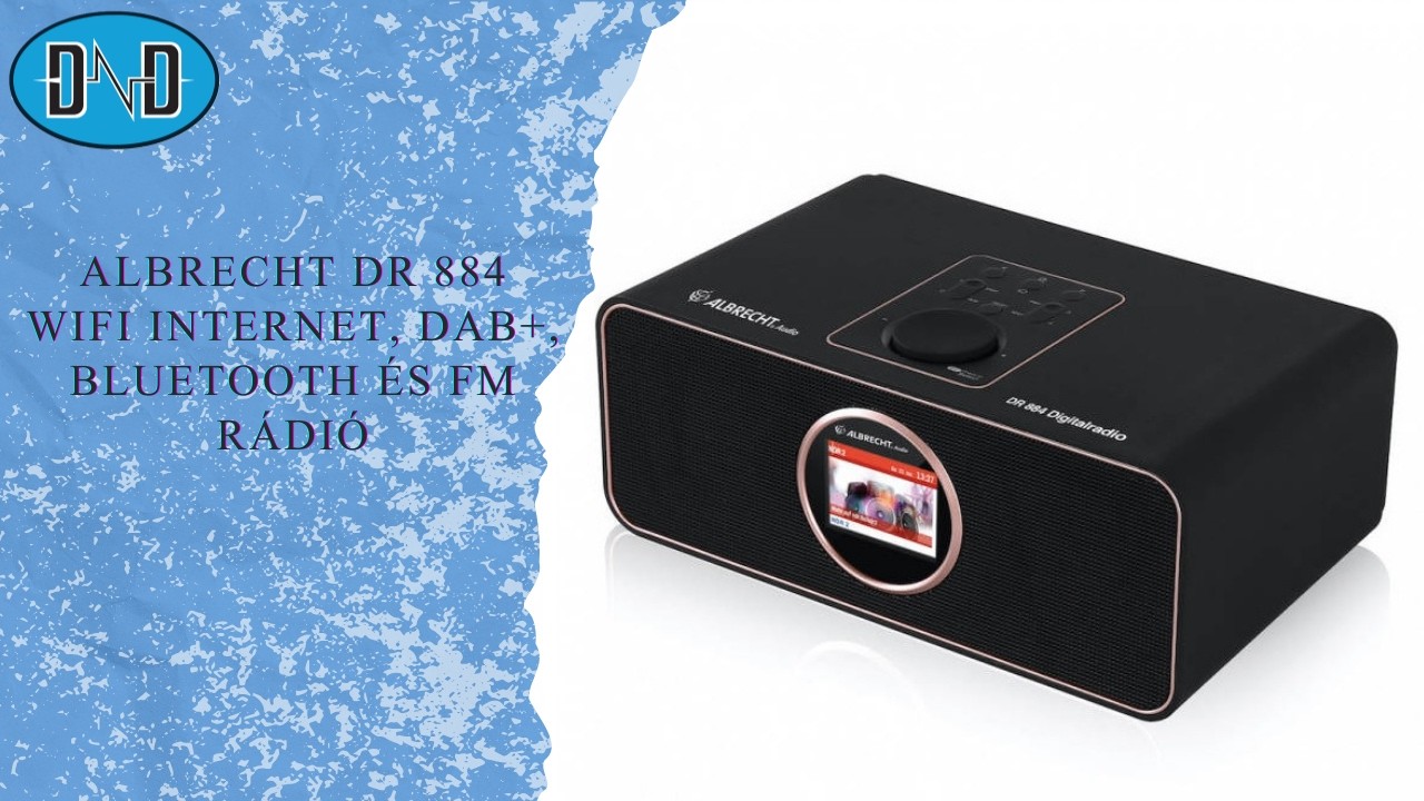 Albrecht DR 884 WIFI internet, DAB+, Bluetooth és FM rádió