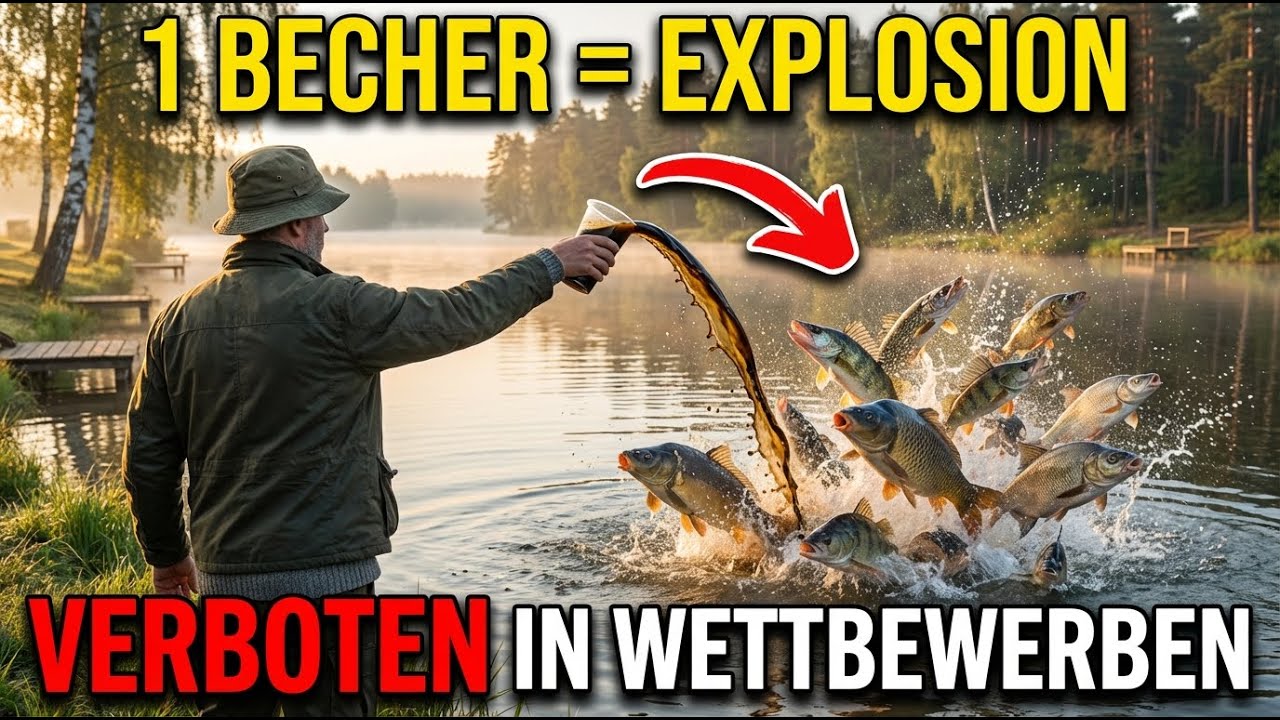 Gieß das ins Wasser und sieh zu, wie die Fische zu dir strömen — im Wettkampf VERBOTEN!