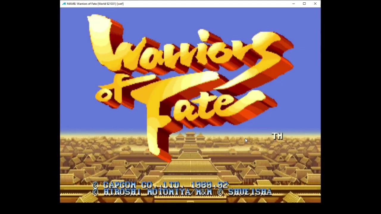 [MAME]VIDEORECENSIONE#1: Warriors of Fate