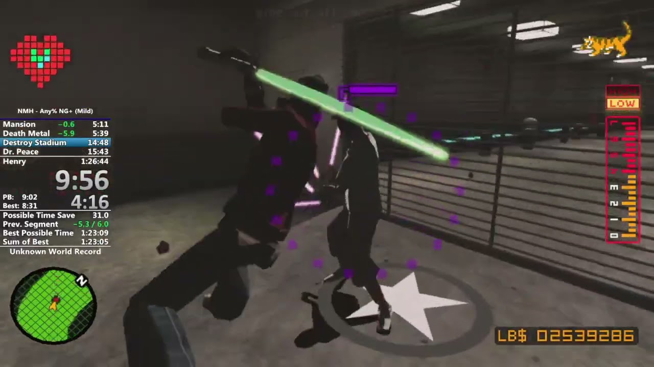 No More Heroes (Switch) - Any% NG+ Mild Speed Run in 1:25:57