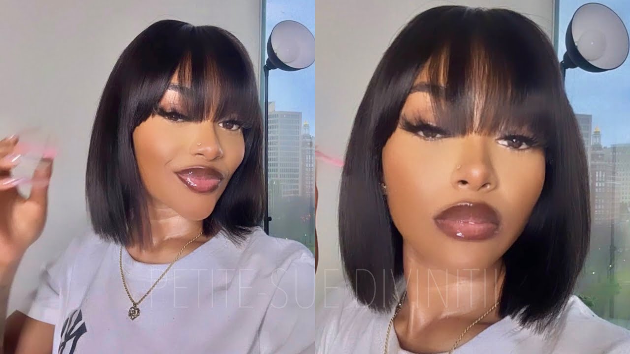 BEST SLEEK BANG BOB ft. Luvme Hair | PETITE-SUE DIVINITII