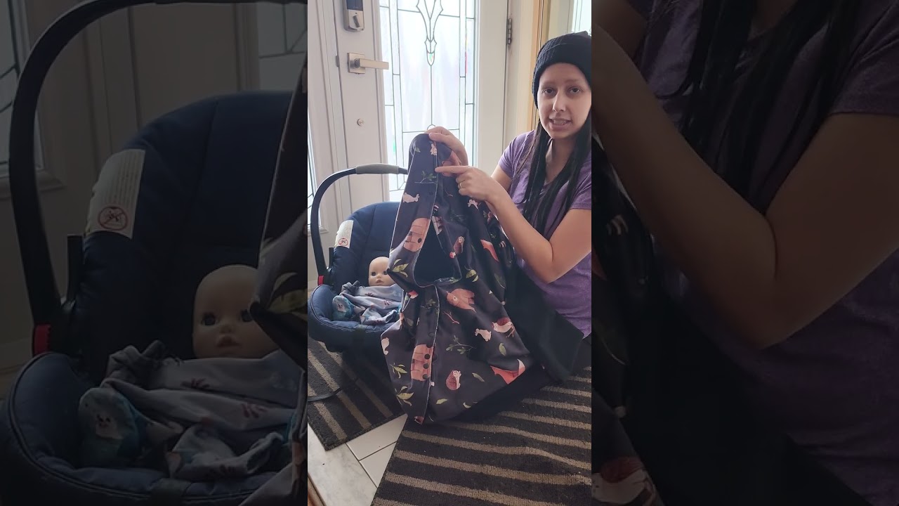 Garde bebe au chaud dans sa coquille avec le poncho