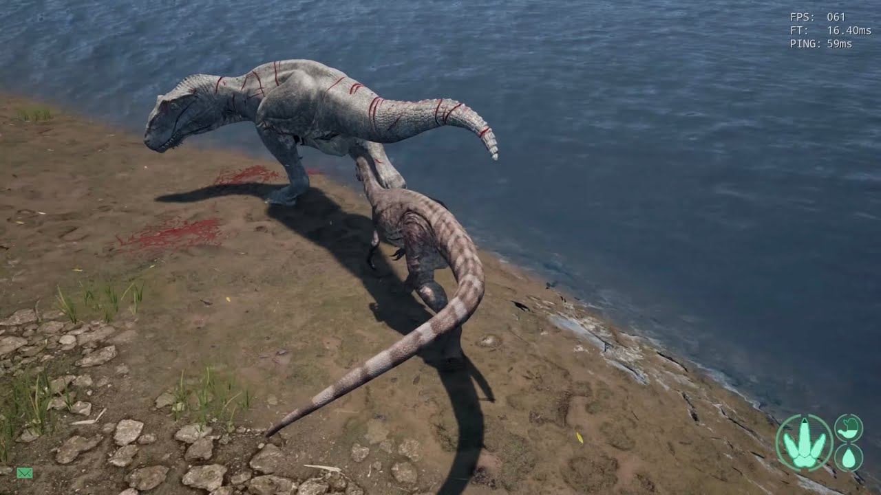 The isle legacy - Size doesn't matter - Herrerasaurus vs Sub adult giga