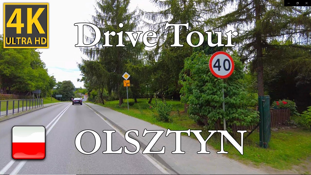 Olsztyn okolice : Różnowo, Gady, Barczewko, Dywity. 4K 60FPs