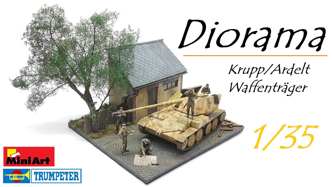 Krupp/Ardelt Waffenträger Diorama 1946 - 1/35 -  Trumpeter / MiniArt - 