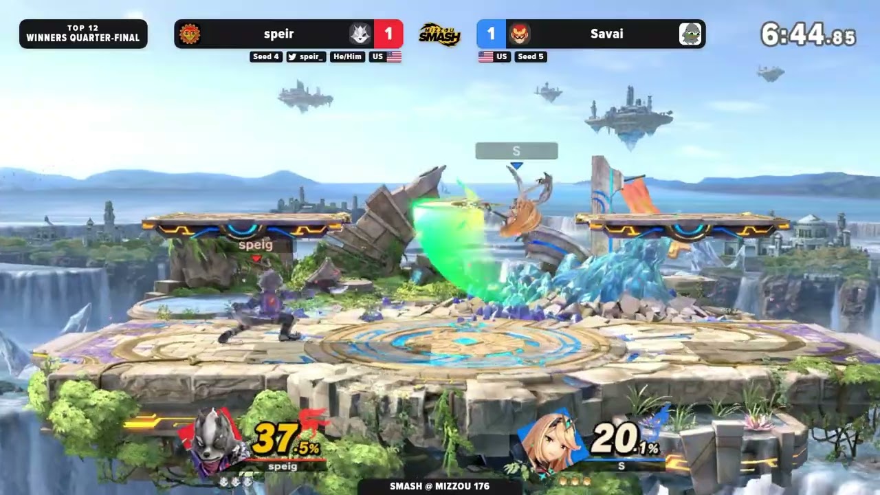 Smash @ Mizzou 176 - Speir (Wolf) Vs Savai (Pyra & Mythra) - Winners Quarter-Finals