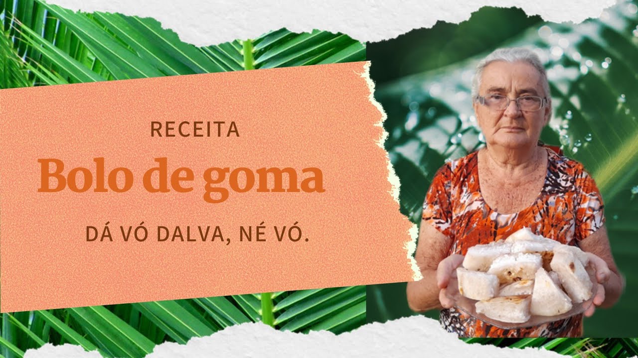 Vó Dalva ensina uma receita de um bolo de goma na folha da bananeira.