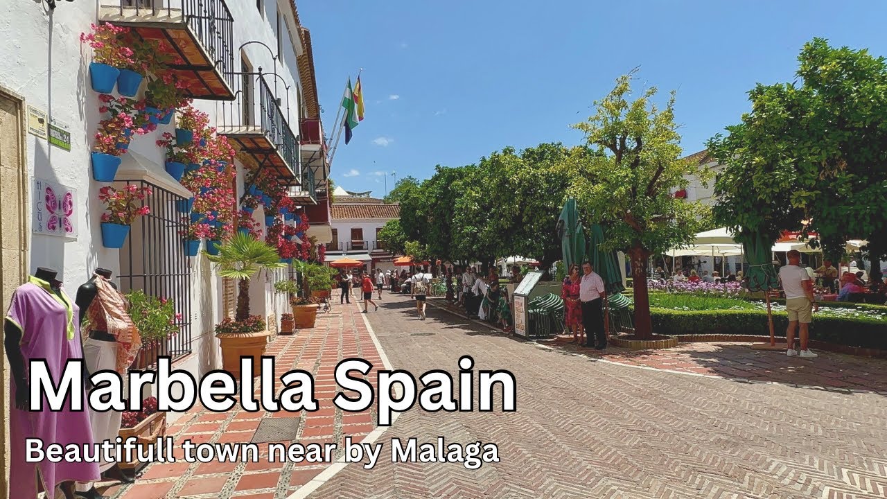 Marbella City center in June 2024|Most beautiful place |costa del sol #walkthrough#marbella#downtown