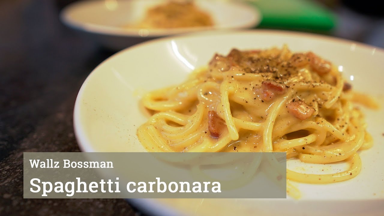 Spaghetti carbonara! (zonder room)