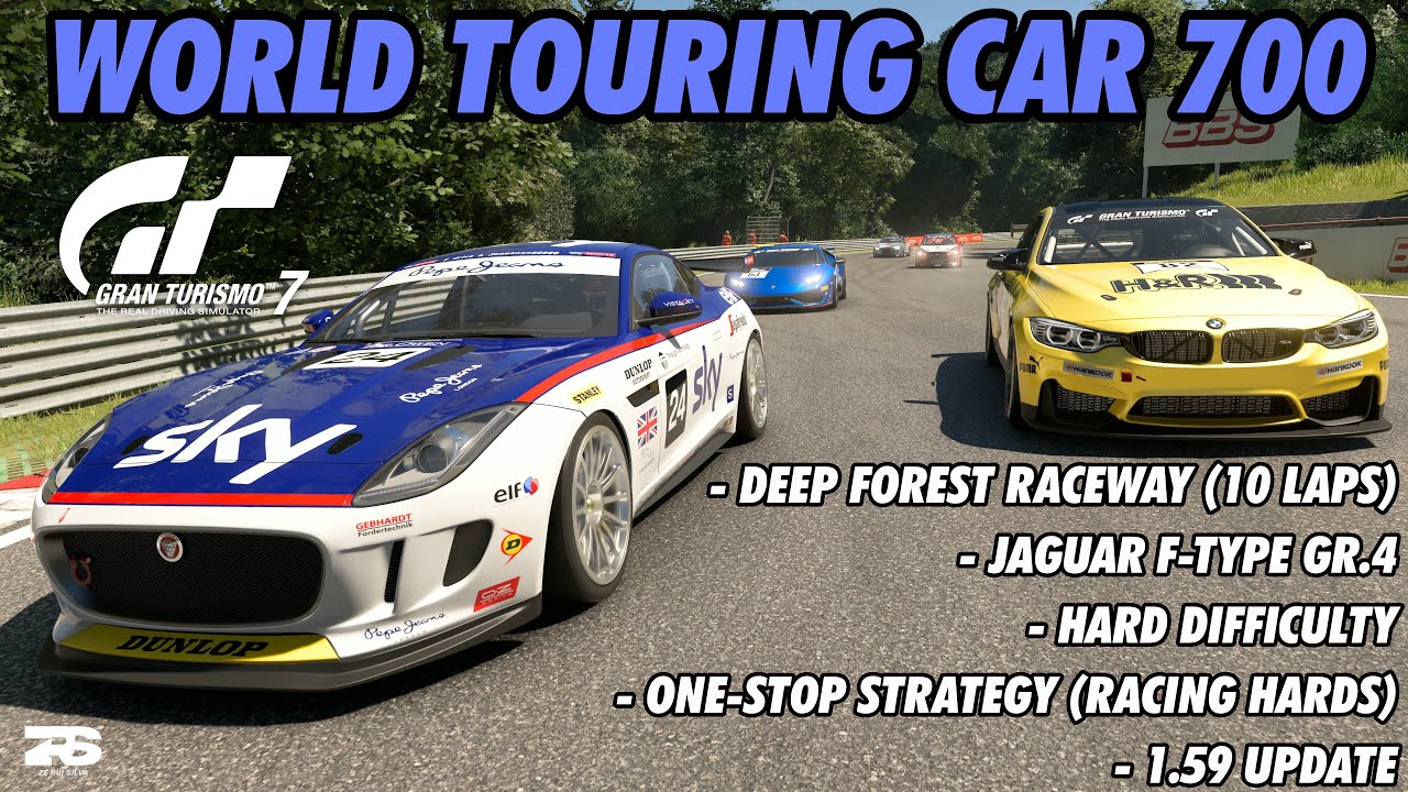 Gran Turismo 7 - World Touring Car 700 (Deep Forest Raceway) | Jaguar F-Type Gr.4 (1.59 Update)