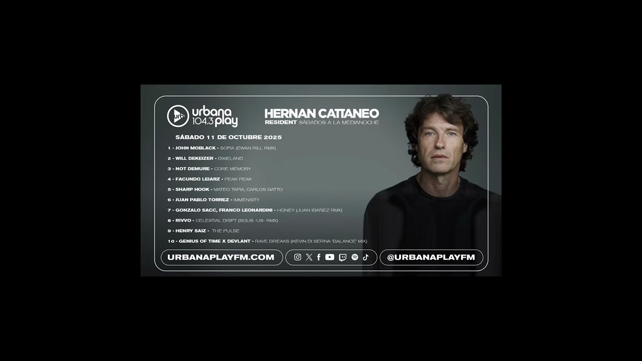 Mateo Tapia, Carlos Gatto - Sharp Hook / Cut Hernan Cattaneo Resident 753, 11/10-2025