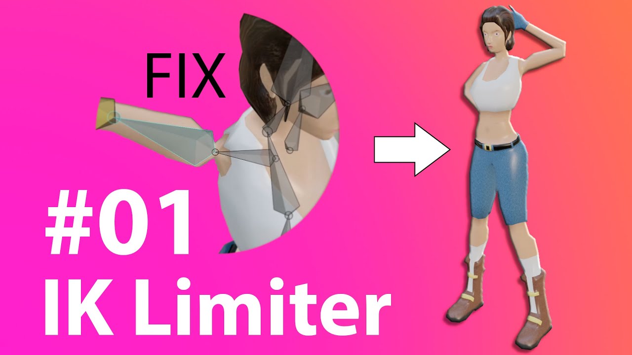 💪 #01   Blender 2 8   Preparando Esqueleto para Animación   IK Rotation Limit