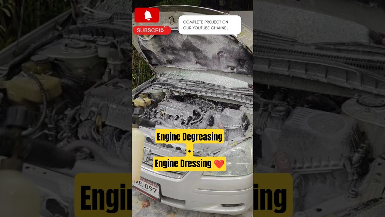 Engine So Dirty You Couldn&rsquo;t See It! Degreased + Dressed ✨ #Shorts