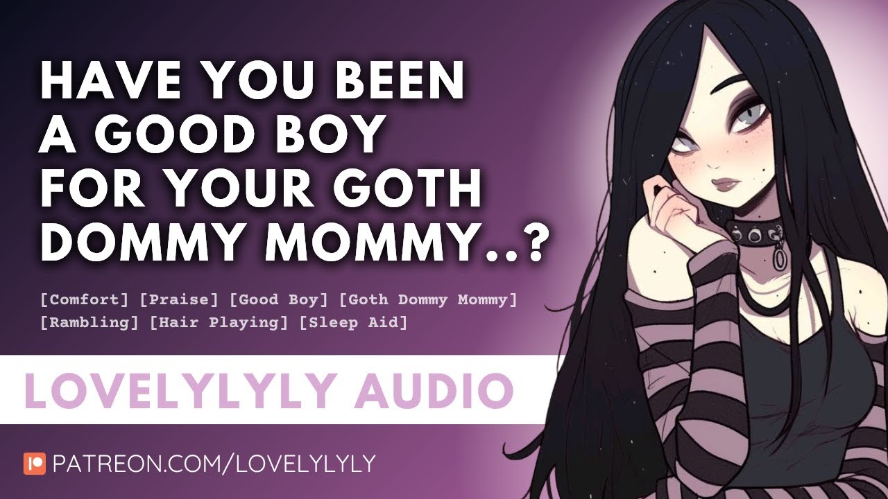 [ASMR] Goth Mommy’s Soft Boy 🖤💋 | Deep Voice, Protective Praise, Hair Playing & Sleep Aid