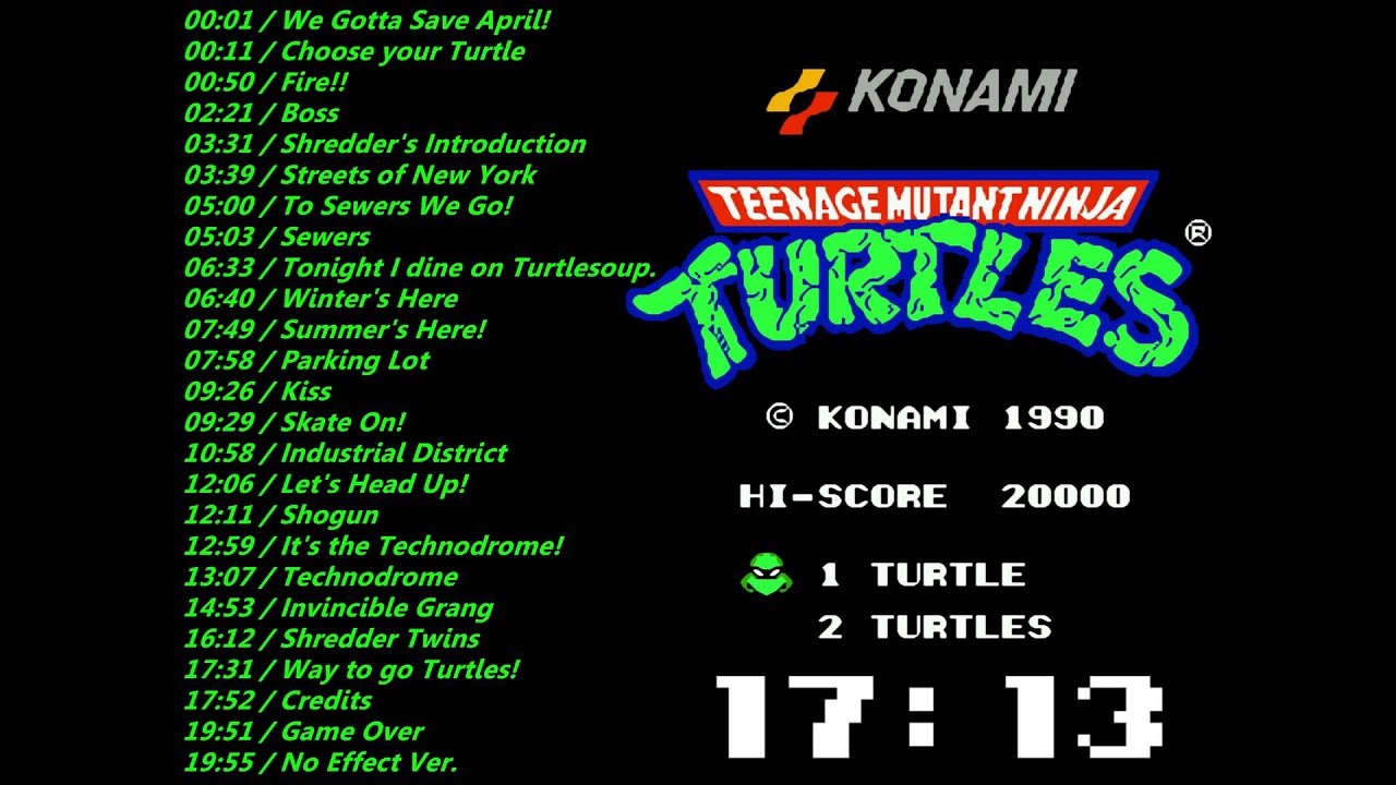 Nes: Teenage Mutant Ninja Turtles 2 Soundtrack