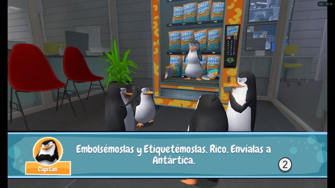 Los pingüinos de Madagascar (Español) de Wii con emulador Dolphin. Gameplay de los primeros minutos